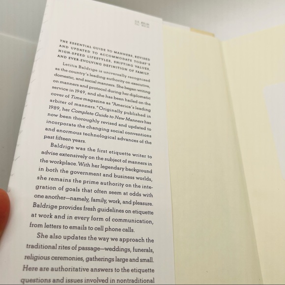 NWT Letitia Baldrige's New Manners for New Times: A Complete Guide to Etiquette - Picture 5 of 6